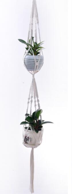 Flower Pot Net Pocket Hand-woven Diy Hanging Rope Green Planting Cotton Rope Decorative Hanging Basket - Image 8