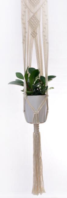 Flower Pot Net Pocket Hand-woven Diy Hanging Rope Green Planting Cotton Rope Decorative Hanging Basket - Image 10