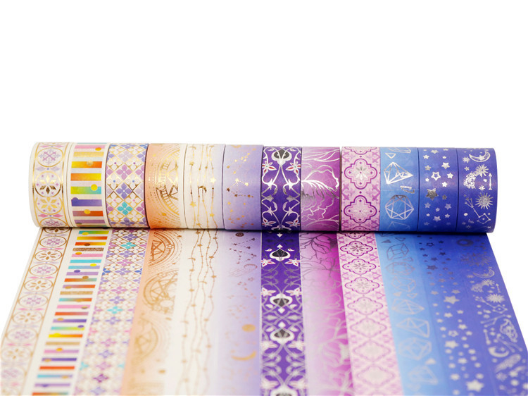 Hot Stamping Silver Cosmic Star Hand Account Sticker - Image 3