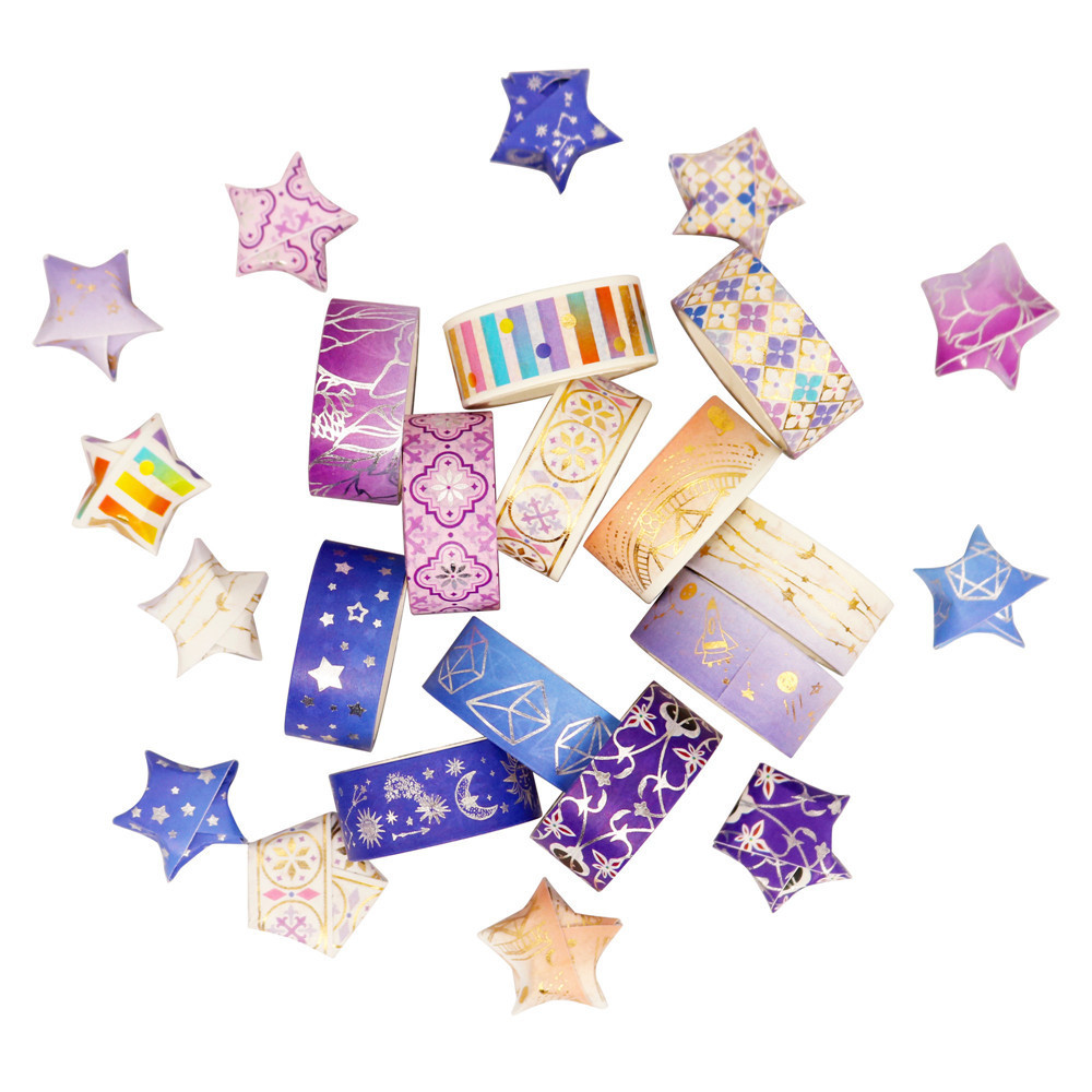 Hot Stamping Silver Cosmic Star Hand Account Sticker - Image 4