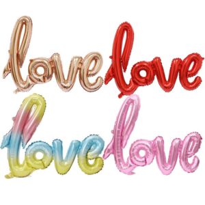 Large one-piece LOVE letter balloon