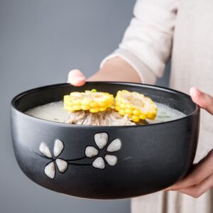 Ceramic Large Household Large Capacity Instant Noodle Bowl Creative Tableware