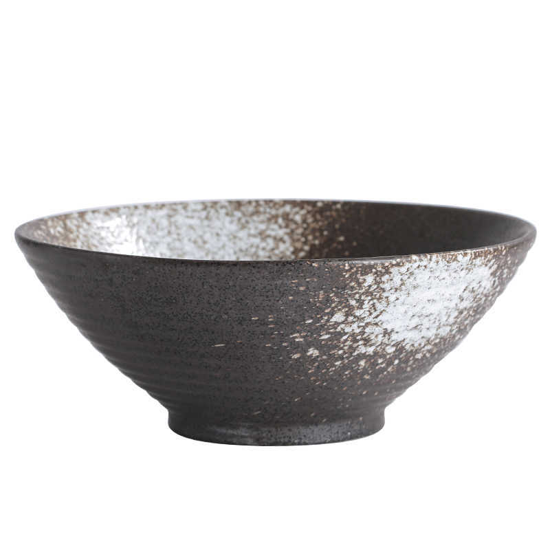 Large Ceramic Tableware Suit Bamboo Hat Large Bowl - Image 3