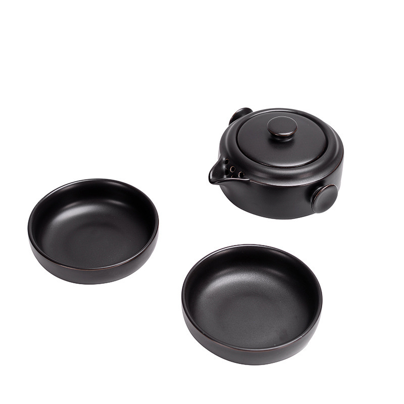 Travel Tea Set, Portable Bag, One Pot, Two Or Four Cups, Fast Passenger Cup, Car Kung Fu Teapot Logo Customization