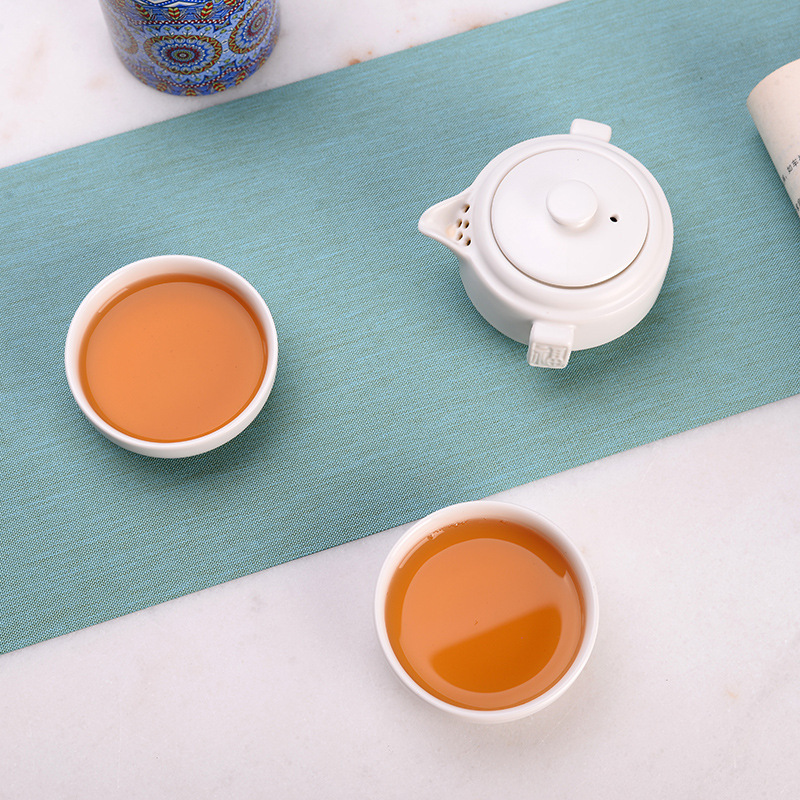 Travel Tea Set, Portable Bag, One Pot, Two Or Four Cups, Fast Passenger Cup, Car Kung Fu Teapot Logo Customization - Image 4