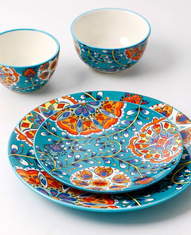 Hand-painted Tableware 11-inch Export Creative Plate Home Dining Plate Soft Decoration Western Steak Dish - Image 3