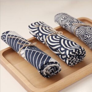 Japanese style and wind large square towel meal mat
