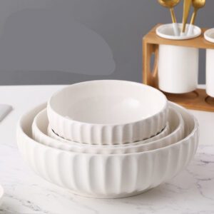 Pumpkin Soup Bowl Ceramic Household Large Size