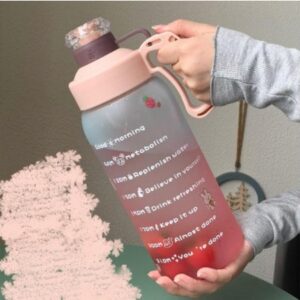 Large-capacity Gradient Color Drinking Straw Water Cup High-value