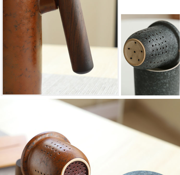 Tea Cup Ceramic Office Large Capacity Tea Set With Filter And Lid - Image 2