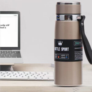 Outdoor Portable Stainless Steel Large-capacity Vacuum Flask With Rope