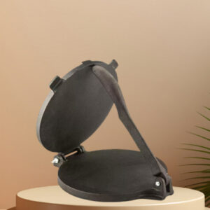 Cast Iron Mexico Cake Press English Muffin Plate Round Hand Pressure Type