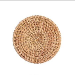 Hand-woven Vietnamese rattan coaster