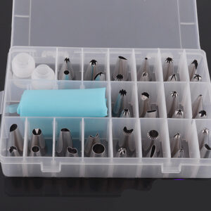 The Manufacturer Produces 36-Head Box Mounting Nozzle, Stainless Steel Mounting Nozzle, 12-Inch Silicone Mounting Bag, Baking Tools