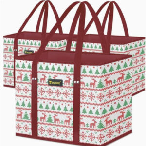 Folding Box Square Reinforced Hard-bottom Shopping Bag