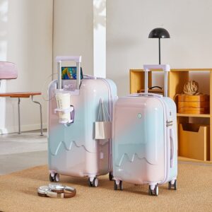 Gradient Luggage Explosion Female Good-looking Traveling Trolley Case Boarding Bag Password Suitcase