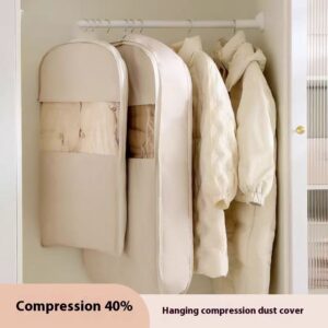 Satin Down Jacket Compression Dust Cover Hanging Transparent Bag