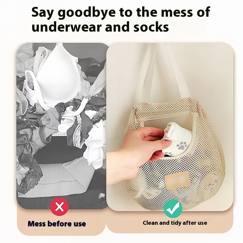 Wall-mounted Hanging Japanese Sock Storage Bag - Image 2