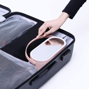 Travel LED Light Cosmetic Mirror Storage Box Large Capacity