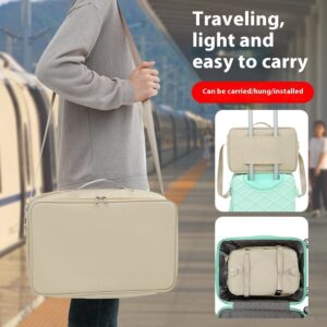 Folding Travel Bag Leather Case Hanging Storage Bag Single Shoulder Portable