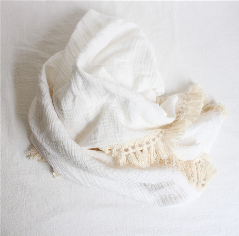INS Tassel Covered Blanket Baby Cotton Gauze Bag - Image 7