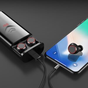 High-capacity Bluetooth Headset Earbud Style