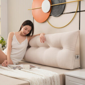 Triangle Head Cushion Double Back Soft Bag Pillow Can Be Disassembled And Washed In Bed