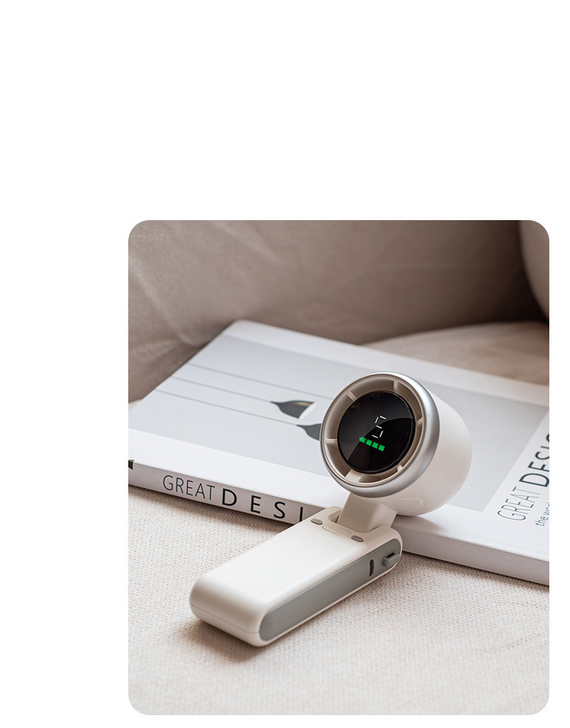 Hanging Neck Outdoor 180 Degree Folding Desktop Mini Fan Hand-held Folding High-speed Powerful Turbo Fan - Image 7