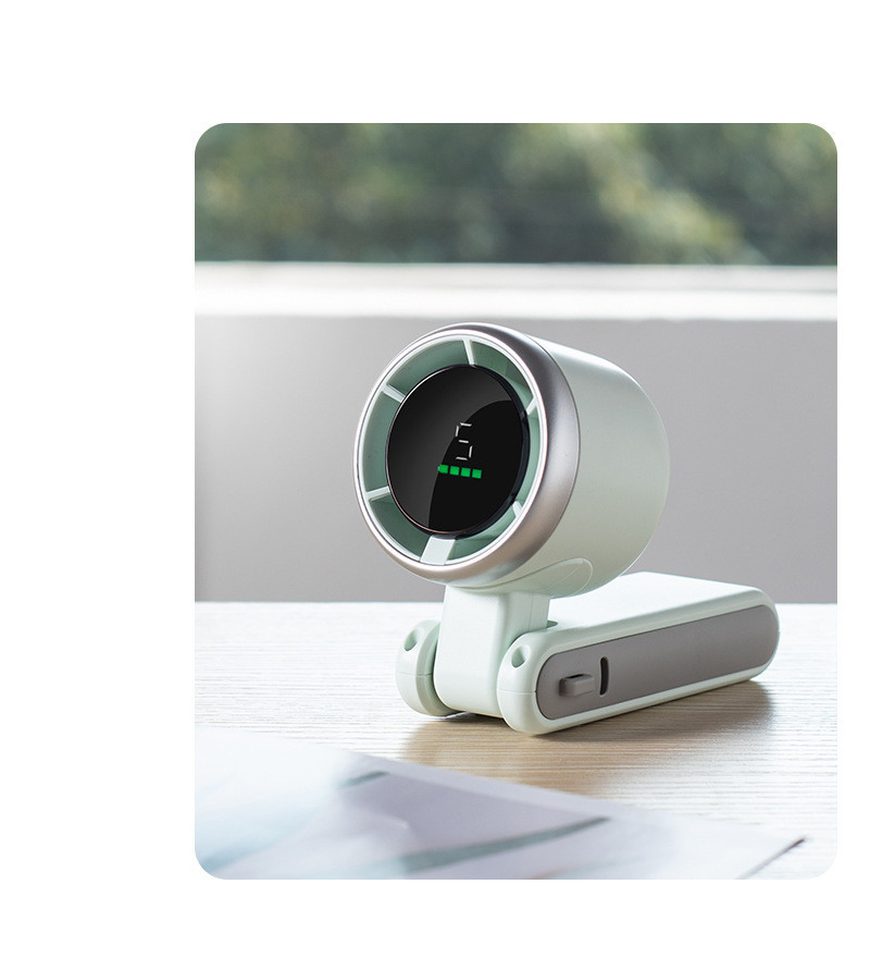 Hanging Neck Outdoor 180 Degree Folding Desktop Mini Fan Hand-held Folding High-speed Powerful Turbo Fan - Image 9