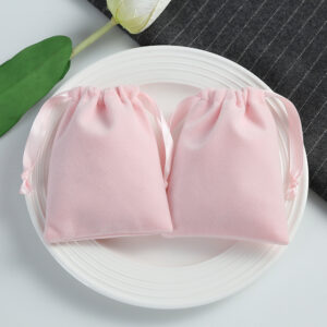 Traditional Drawstring Jewelry Flannel Drawstring Bag