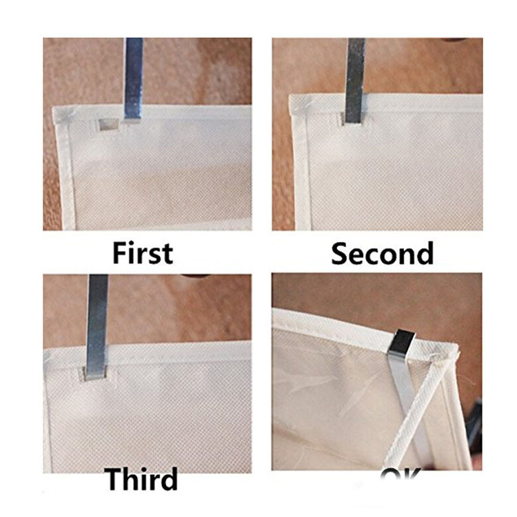 Household Three Dimensional Non Woven Storage Hanging Bag - Image 3