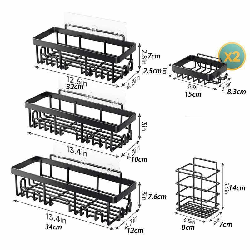 Bathroom Storage Rack Set Large Capacity - Image 4