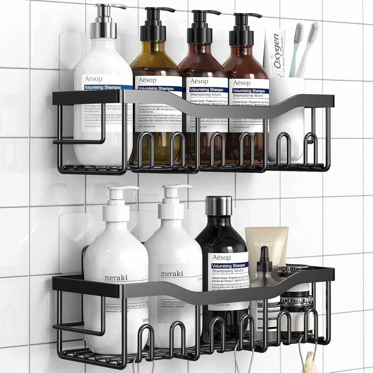 Bathroom Storage Rack Set Large Capacity - Image 6