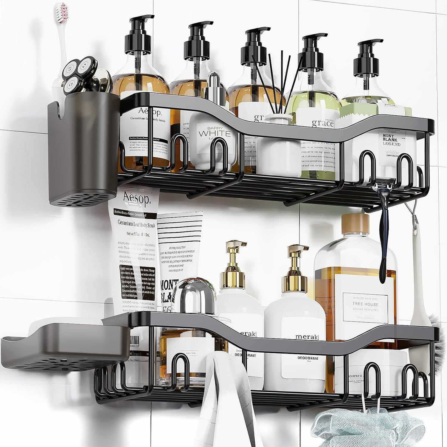 Bathroom Storage Rack Set Large Capacity - Image 7