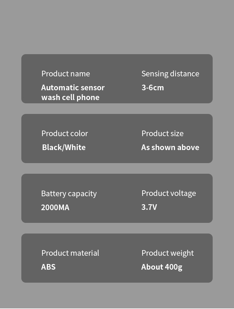 Cross-border Contactless Induction Hand Sanitizer Dispenser, Kitchen And Bathroom Automatic Intelligent Foam Soap Dispenser With Automatic Cleaning Function - Image 3