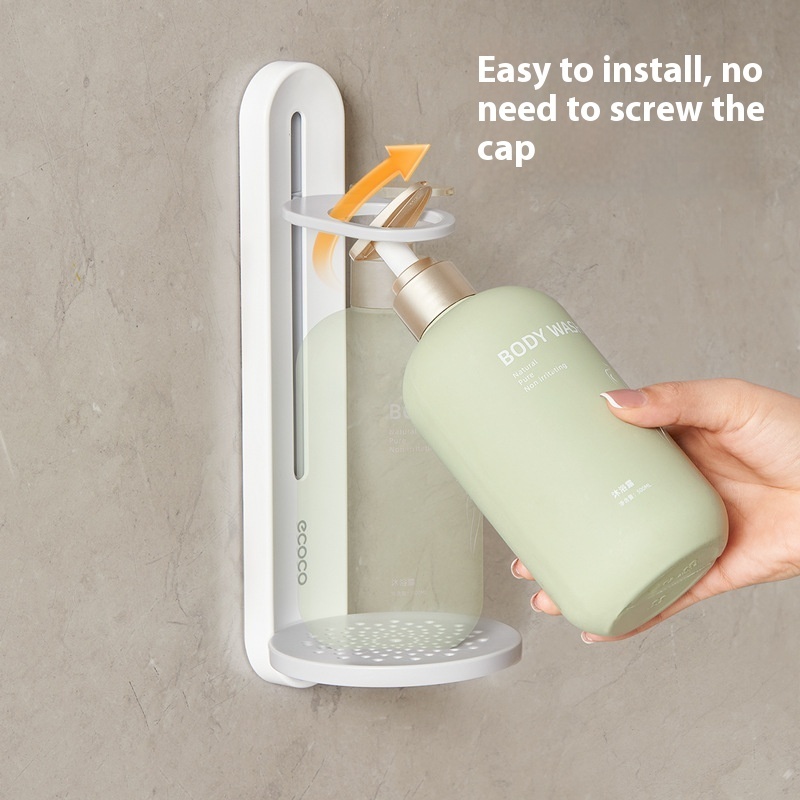 Shower Gel Rack Punch-free Hanging Bathroom Hand Sanitizer Wall Hanging Device - Image 2