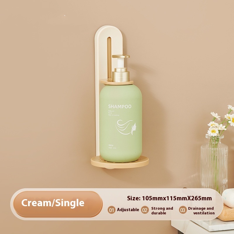 Shower Gel Rack Punch-free Hanging Bathroom Hand Sanitizer Wall Hanging Device - Image 7