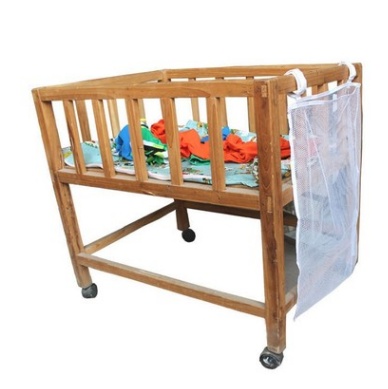 Multi purpose baby dirty clothes storage bag, bed head large capacity storage bag hanging mesh ventilation finishing bag - Image 2