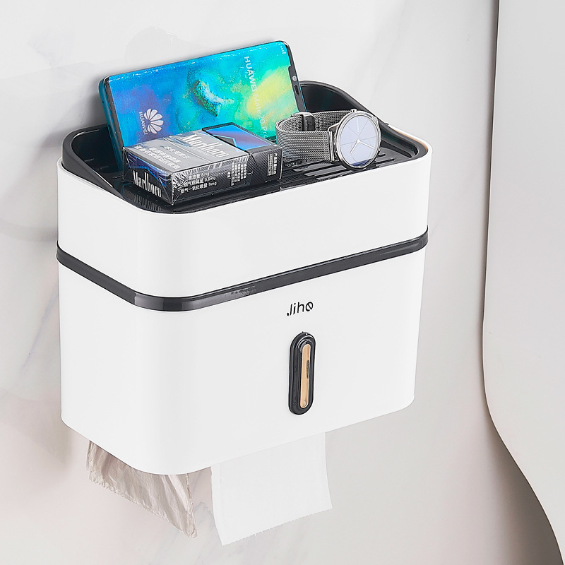 Creative Waterproof Toilet Paper Pumping Paper RRoll Paper Hand Box - Image 2