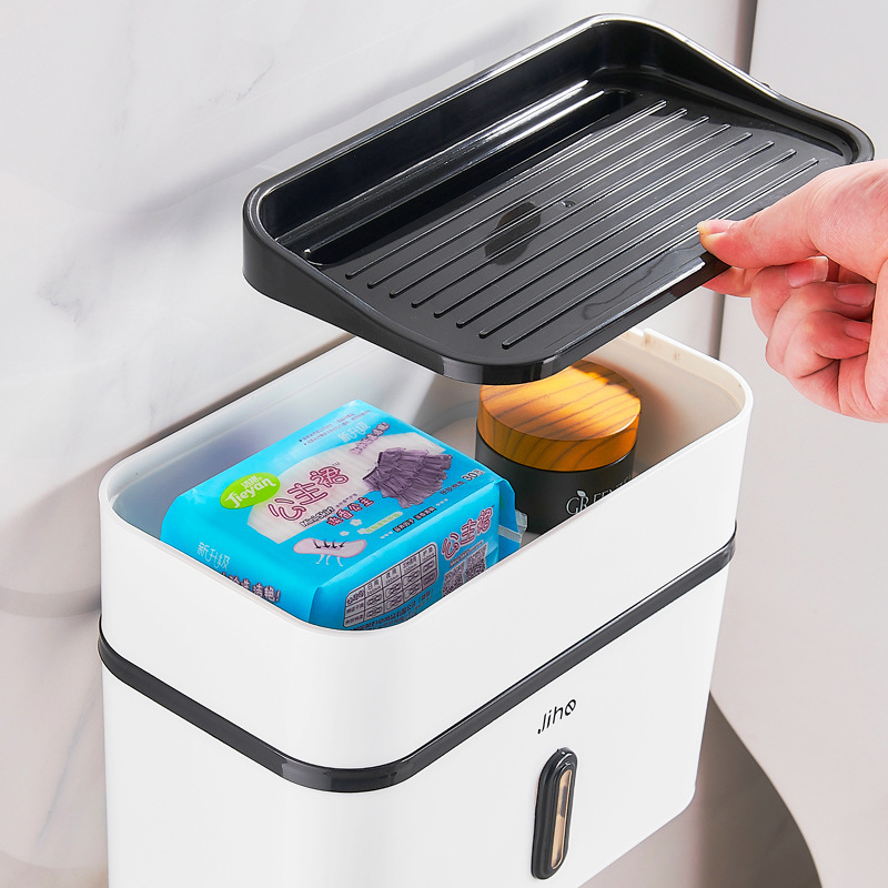 Creative Waterproof Toilet Paper Pumping Paper RRoll Paper Hand Box - Image 6