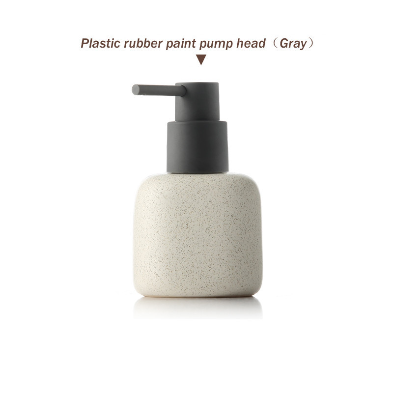 Ceramic Foam Pressing Hand Sanitizer Filling Empty Bottles In Bathroom - Image 2