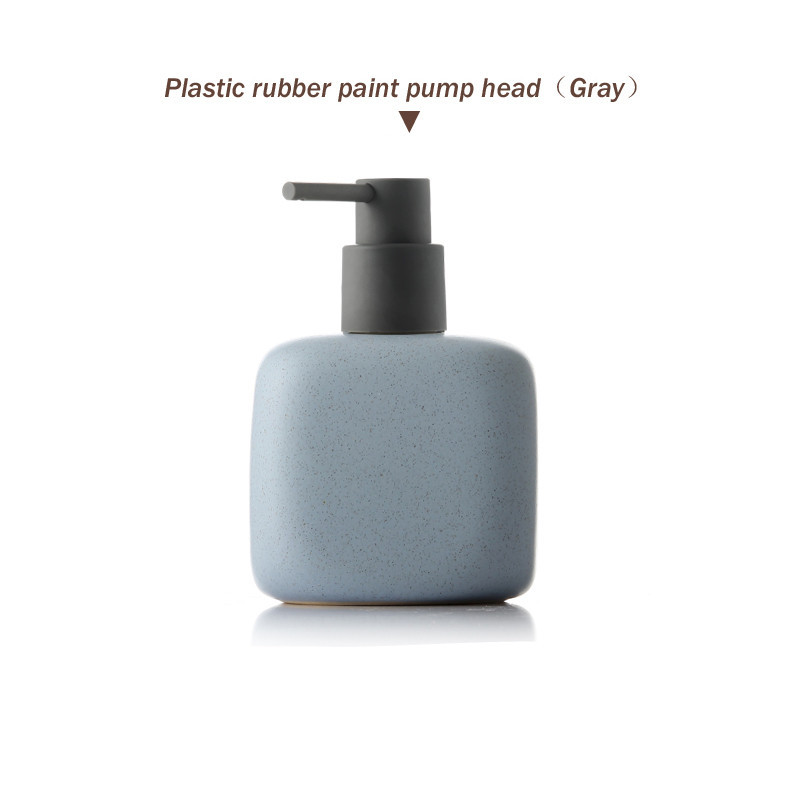 Ceramic Foam Pressing Hand Sanitizer Filling Empty Bottles In Bathroom - Image 7