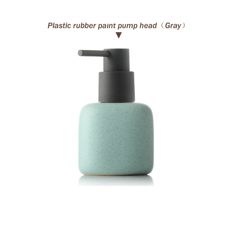 Ceramic Foam Pressing Hand Sanitizer Filling Empty Bottles In Bathroom - Image 8