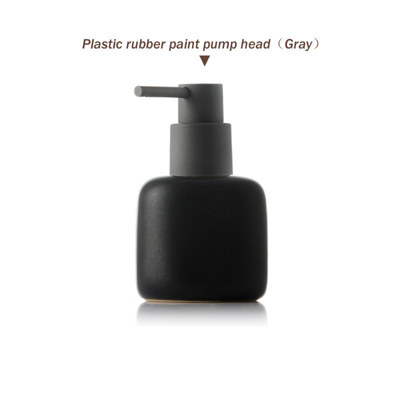 Ceramic Foam Pressing Hand Sanitizer Filling Empty Bottles In Bathroom - Image 10