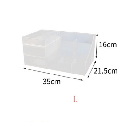 Desktop Cosmetics Storage Box Drawer Large Plastic Dressing Table Jewelry Box Storage Box - Image 7