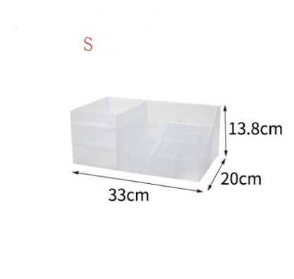 Desktop Cosmetics Storage Box Drawer Large Plastic Dressing Table Jewelry Box Storage Box - Image 8