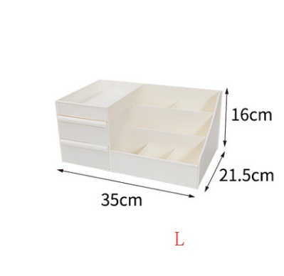 Desktop Cosmetics Storage Box Drawer Large Plastic Dressing Table Jewelry Box Storage Box - Image 9