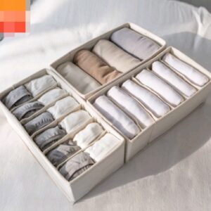 Drawer storage box fabric closet finishing box towel hat sorting bag underwear socks storage box