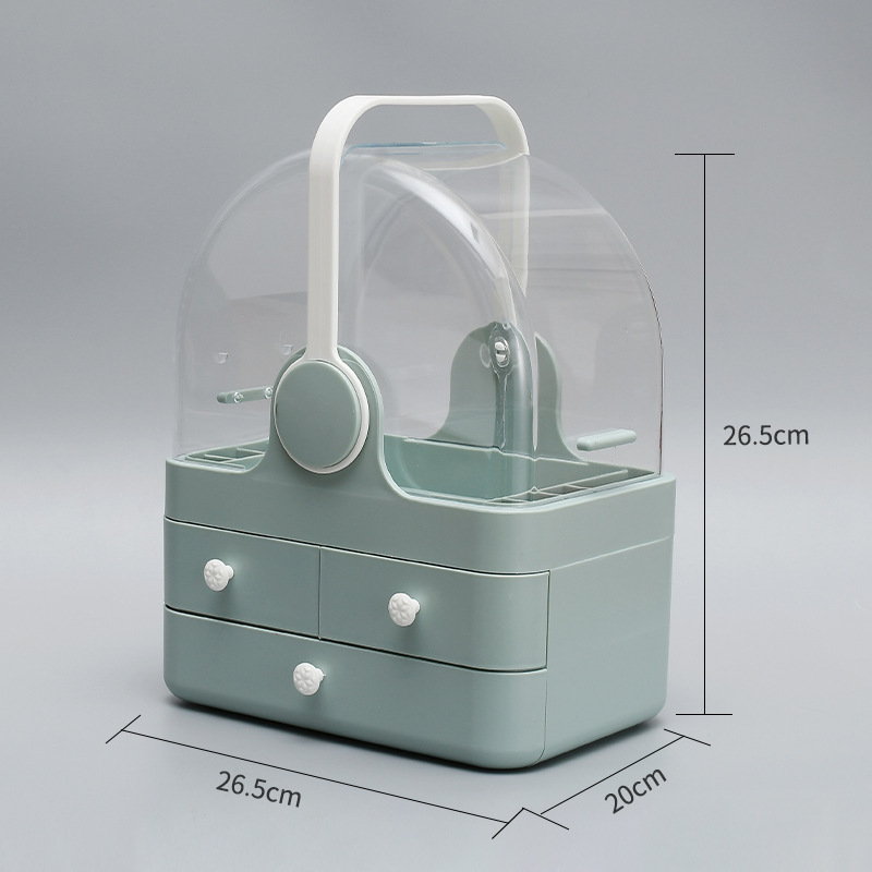 Organize Desktop Dust-Proof Household Lipstick Large Capacity Dressing Table Skin Care Product Rack - Image 5