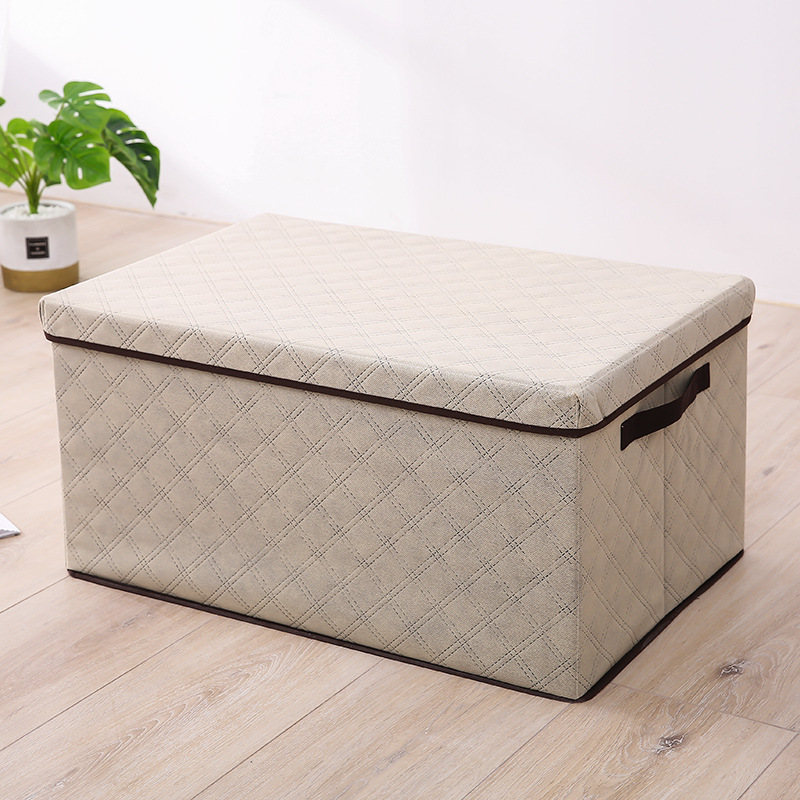 Thickened Non-woven Diamond Lattice Portable Quilt Storage Bag - Image 4